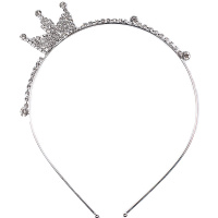 Ободок Корона со стразами, металл Y6566-18