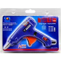 Пистолет клеевой электрический (20Вт) 13х11см диаметр 0,7см, металл. наконечник XC2428/11570-24