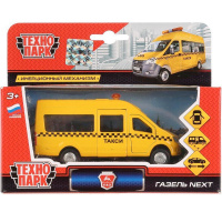 Машина "ГАЗель Next. Такси" желтая, инерционная, металл 12см (открывающиеся двери) Машина "ГАЗель Next. Такси" желтая, инерционная, металл 12см (открывающиеся двери)