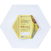 Холст на подрамнике 30х30см шестигранный 280г/м2, 100% хлопок, среднее зерно 233212129