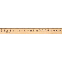 Линейка 20см дерево WRL-20