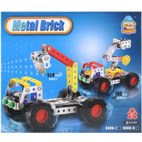 Конструктор металлический "Автомобиль Грузовик" 134 детали 898B-7