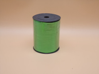 Лента упаковочная 0,5см х 1м, блестящая, зеленая Y695-13