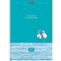 Тетрадь А4 80л линия "Ассорти" на гребне перфорация на отрыв 4 дизайна 066144