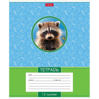 Тетрадь А5 12л линия "Лесные малыши" на скобе 5 дизайнов 12Т5В2/086196