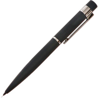 Карандаш механический 0,7мм "Verona" с ластиком, черный корпус металл, Soft Touch, в футляре 20-0349