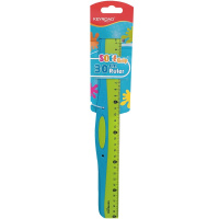 Линейка "Soft Grip" 30см гибкая, пластик/силикон, 3 цвета KR971236