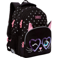 Рюкзак 27х40х20см, 735гр, 2 отделения, 3 кармана, черный RG-160-2/4