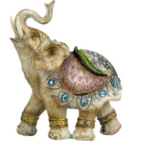 Сувенир "Слон" 13,5х11см со стразами, полистоун Y10363-24