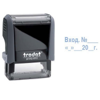 Оснастка для штампа 38 х 14мм "Вход № с датой ассорти 4911 РЗ