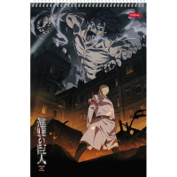 Альбом для рисования А4 30л "Атака Титанов. Сезон 4" на спирали перфорация на отрыв 5 дизайнов