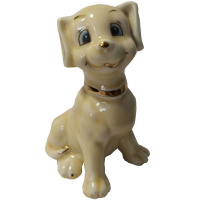 Сувенир Собака 10см бежевая, керамика Y5573-17
