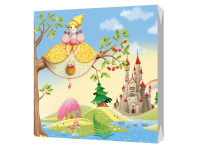 Салфетка 33х33мм 1шт Принцесса вишенка трехслойная 1005444