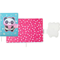Дневник для 1-11 классов "Panda" " с магнитным хлястиком, твердая обложка, искусств.кожа с поролоном