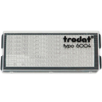 Касса русских букв и цифр, высота шрифта 4мм, 264 символа 6004