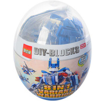 Конструктор "Самолеты" в яйце 12,5см 8 видов, пластик Y7593-18