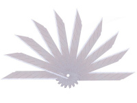 Лезвия к ножам канц. 9мм, 10шт. заточка под углом 30 градусов, сталь серый E2015