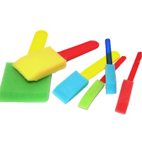 Набор кисть-губка 6шт. плоские (размер 1,5см/3см/4,5см/7см) поролон Y9216-19