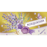 Конверт для денег "Молодоженам!" 168х84мм 076.604