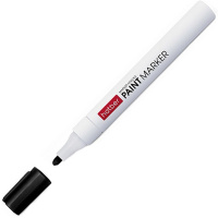 Маркер-краска черный, металл.корпус, пулевидный наконечник, толщина линии 1-4мм 040913