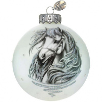 Шар 80мм "Конь контурный" в подарочной упаковке КУ-80-254051