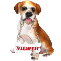Сувенир Собака "Удачи" 13*8см 4 вида Y5418-17