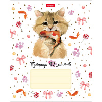 Тетрадь А5 12л крупная клетка "Милашки" на скобе 5 дизайнов 12Т5В8/062634