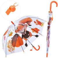 Зонт детский 65см (д.83см) 6 видов, автомат, со свистком 2039-593