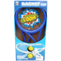 Ракетки для бадминтона 37см 2шт/уп (2 мяча) пластик 2015411/299-3
