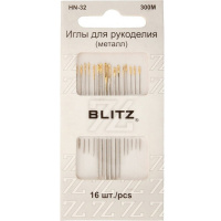 Набор игл для шитья 16шт. для рукоделия, в блистере HN-32 300М