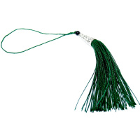 Кисточка для закладки 8см (13см) зелёный Y7438-18