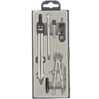 Готовальня 6 предметов (циркуль, кронциркуль, удлинитель, отвертка, держатель, грифель) 6902 Готовальня 6 предметов (циркуль, кронциркуль, удлинитель, отвертка, держатель, грифель) 6902