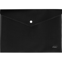 Папка-конверт на кнопке A4 пластик 0,18мм черная AKk4_00001/053631