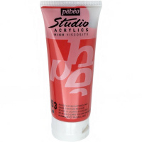 Краска акриловая 100мл кадмий темно-красний "Studio Acrylics" 831-053