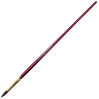 Кисть синтетика круглая №4 длинная ручка S9#4