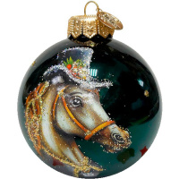 Шар 80мм "Конь- джентельмен" в подарочной упаковке КУ-80-254042