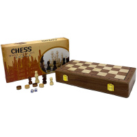 Шахматы, шашки, нарды 3 в 1, 29х29см дерево Y10342-24