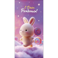 Конверт для денег "С Днем Рождения!" 167х83мм 0321.926