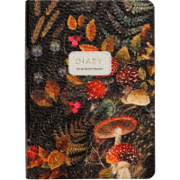 Ежедневник недатированный А6+ "Flora. Forest Fairy Tale" 256стр., золотой срез, искусственная кожа