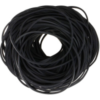 Резинка банковская 60мм 100г черная "Total black" 4152401