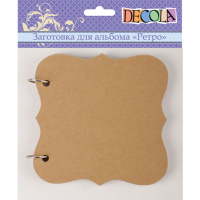 Основа д/альбома "Ретро", 15х15 см, 6л, "Decola"