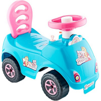 Каталка-автомобиль "Принцесса Selena" 52х26х31см с клаксоном, голубая, пластик 4867_Aqua/ОР