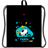 Сумка для сменной обуви "Панда энерджи" 49х41х0,5см 1 отделение, петля для подвеса NMn_19042/090934