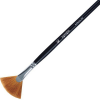 Кисть синтетика веерная №6 длинная ручка "Профи" 4607096501532