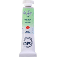 Краска акварельная 10мл зелёная тёплая туба 1901747