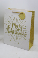 Пакет подарочный "Золотые рисунки" 18х23х10см 4 вида SK2371