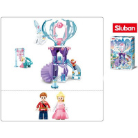 Конструктор "Сказка о Зиме. Волшебная башня" 247 деталей 24х38х7см пластик (2 фигурки) M38-B0897