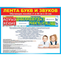 Плакат-полоска "Лента букв" 168х330мм 84.289
