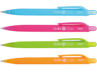 Карандаш механический 0,5мм "Scribe" пластик, трехгранный корпус, с ластиком, ассорти EU60200