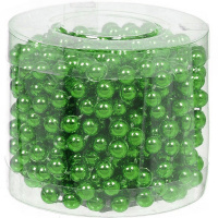 Бусы 5м d-7мм, зеленые Y10444-24